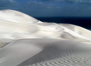 Dunes on the east part of Socotra island